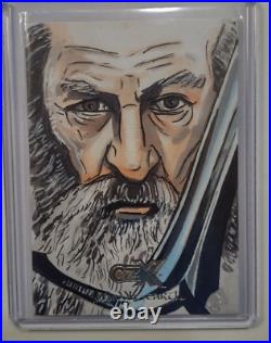 CZX Middle Earth Sketch Nick Gribbon Artist Proof Lord of The Rings LOTR Hobbit
