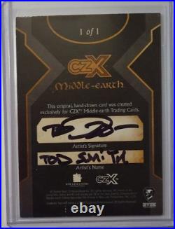 CZX Middle Earth Sketch Tod Smith Lord of The Ring LOTR Hobbit