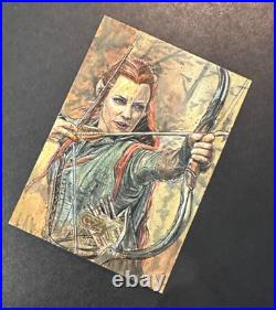 CZX Tauriel Middle Earth Sketch Angelo De Capua Lord of The Rings LOTR Hobbit