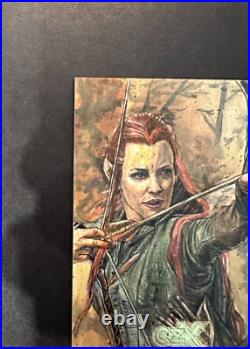 CZX Tauriel Middle Earth Sketch Angelo De Capua Lord of The Rings LOTR Hobbit