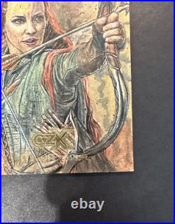 CZX Tauriel Middle Earth Sketch Angelo De Capua Lord of The Rings LOTR Hobbit