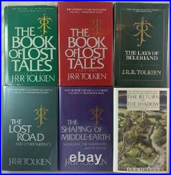 Complete 12v JRR Tolkien Book Set The History of Middle Earth Lord of the Rings