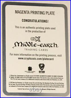 Cryptozoic CZX LOTR Middle Earth Thranduil 1/1 Magenta Printing Plate STR PWR