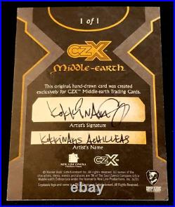 Cryptozoic CZX Middle Earth Achilleas Kokkinakis Sketch Card