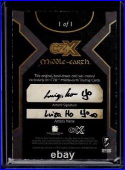 Cryptozoic CZX Middle Earth Frodo SKETCH CARD #1/1 Luiza Ho