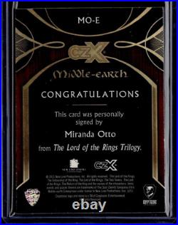 Cryptozoic CZX Middle Earth Miranda Otto AUTO #87/110 signed Eowyn MO-E