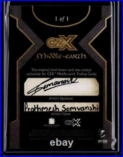 Cryptozoic CZX Middle Earth Mouth of Sauron SKETCH CARD #1/1 Prathmesh Somvanshi