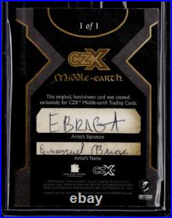 Cryptozoic CZX Middle Earth SKETCH CARD #1/1 Emanuel Braga