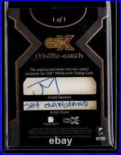 Cryptozoic CZX Middle Earth SKETCH CARD #1/1 Jay Manchand 2