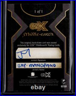 Cryptozoic CZX Middle Earth SKETCH CARD #1/1 Jay Manchand 3