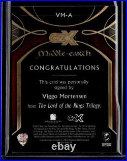 Cryptozoic CZX Middle Earth Viggo Mortensen AUTO #13/80 signed Aragorn VM-A