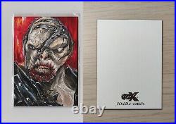 Czx Middle Earth Blank Sketch Card & Bolg Sketch Card 2022 Cryptozoic