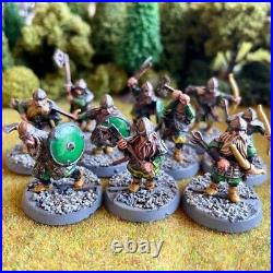 Dwarf Warriors 10 Painted Miniatures Khazad-dum Moria Erebor Middle-Earth