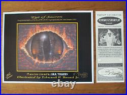 EYE OF SAURON Signed Limited Lithograph (205 of 2000) lotr Beard Earth Middle