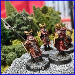 Easterlings 4 Painted Miniatures Rhun Warrior Human Paladin Middle-Earth