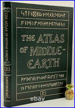 Easton Press ATLAS OF THE MIDDLE EARTH Lord of the Rings Hobbit LEATHERBOUND OOP