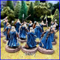 Galadhrim Warriors 12 Painted Miniatures Lorien Elf Paladin Middle-Earth