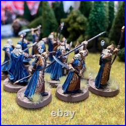 Galadhrim Warriors 12 Painted Miniatures Lorien Elf Paladin Middle-Earth