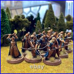 Galadhrim Warriors 12 Painted Miniatures Lorien Elf Paladin Middle-Earth