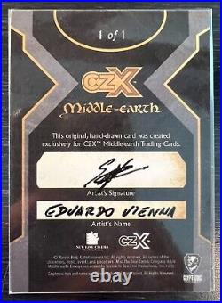 Galadriel Sketch Card LotR Middle Earth CZX by Eduardo Vienna Auto 2022