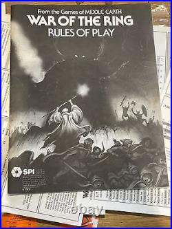 Games Of Middle Earth Boardgame SPI 99% Complete LOTR / War Gondor Sauron