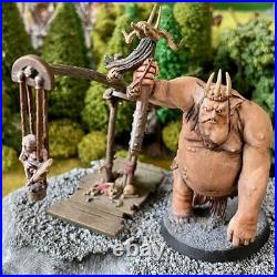 Goblin King and Retinue 2 Painted Miniatures Ogre Scribe Middle-Earth