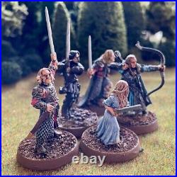 Heroes of Helm's Deep 5 Painted Miniatures Two Towers Rohan Middle-Earth