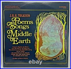 JRR Tolkien Poems and Songs Of Middle Earth Caedmon 1967 LP LOTR Vinyl Record