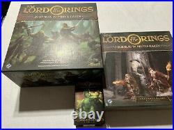 Journeys In Middle Earth Core Boardgame + All 3 Expansions Villains of Eriador