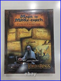 LORD of the RINGS RPG MAPS of MIDDLE-EARTH CITIES and STRONGHOLDS SEALED