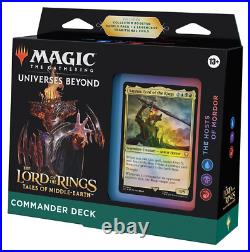 LOTR Magic the Gathering Tales of Middle Earth Commander Deck Case of 4 (sealed)