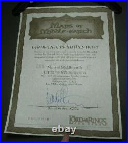 LOTR Maps of Middle-Earth Cities & Strongholds Limited with COA 919/2000