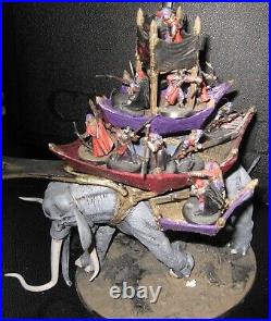 LOTR Middle-Earth Strategy game War Mumak of Harad painted with 17 crew. Mumakil