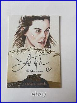 Liv Tyler 1/1 Sketch Auto 2022 CZX Middle Earth SKETCHAGRAPH Artist Neil Camera