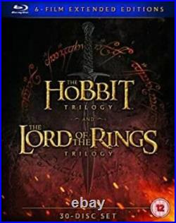 Lord Of The Rings / Hobbit Middle Earth 6 Film New Bluray