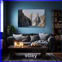 Lord Of The Rings Pillars of Argonath Canvas Wall Art Painting LOTR Middle Earth