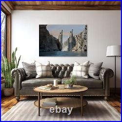 Lord Of The Rings Pillars of Argonath Canvas Wall Art Painting LOTR Middle Earth
