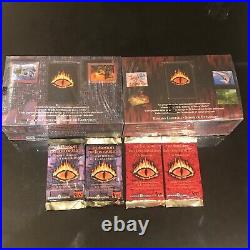 Lord Of The Rings Sealed Middle Earth The Dragons & Dark Minions Booster Boxes