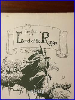 Lord Of The Rings Signed Prints 1975 Middle Earth Frank Frazettas Portfolio Set