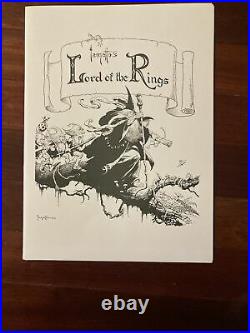 Lord Of The Rings Signed Prints 1975 Middle Earth Frank Frazettas Portfolio Set