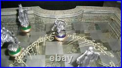 Lord Of the Rings Chess Set EPIC AUTHENTIC LOTR Collectible with Pewter Pieces