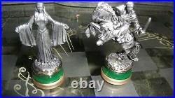 Lord Of the Rings Chess Set EPIC AUTHENTIC LOTR Collectible with Pewter Pieces