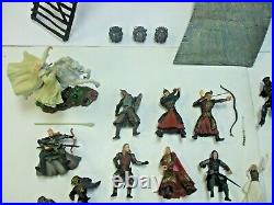 Lord of The Rings Armies of Middle Earth 20+ Figures and Helms Deep Castle Lot