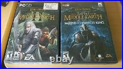 Lord of The Rings Battle For Middle Earth 2 + Rise of Witch King PC Games CIB