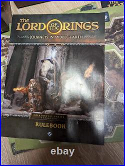 Lord of The Rings Journeys in Middle- Earth Board Game + Expansions and Extras
