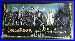 Lord of the Rings 6 Kings of Middle Earth 7 Figure Delux Set LOTR ToyBiz 2005