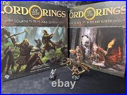 Lord of the Rings Journeys in Middle Earth Board Game Set, PAINTED