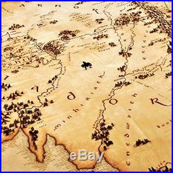 Lord of the Rings Middle Earth Map Fleece Blanket Beige 200x220cm by Elbenwald