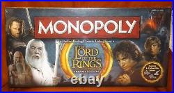 Lord of the Rings Monopoly Trilogy Edition 2012 The Hobbit Middle-earth SEALED
