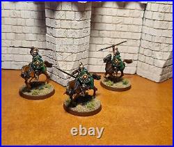 Lord of the rings games workshop Rohan royal Knights 3x pro painted middle earth